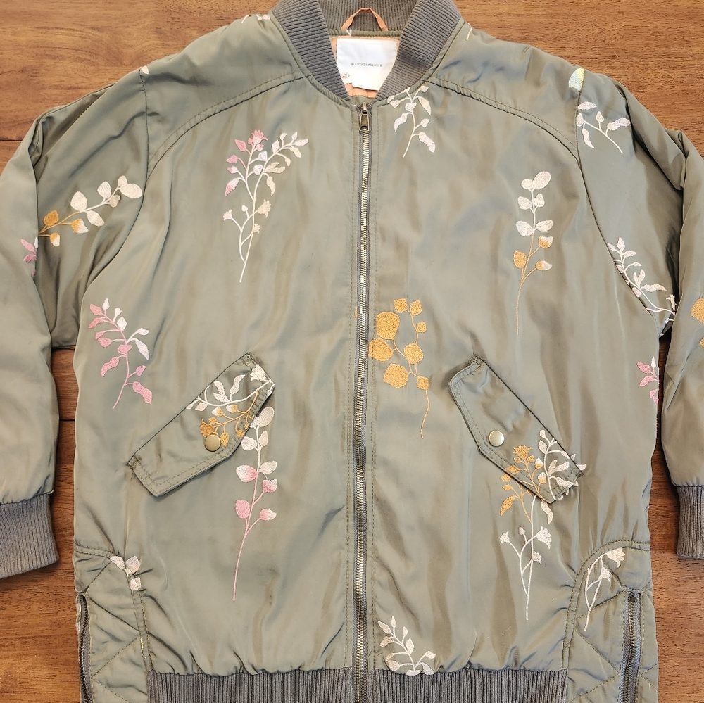 Anthropologie Ainsley Embroidered Bomber Jacket - Picture 7 of 9